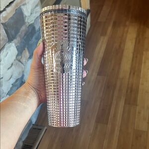 Starbucks Metallic Silver Tumbler